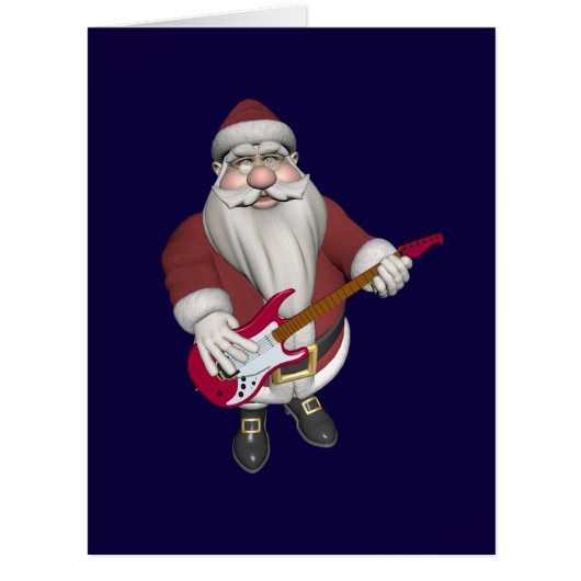 ミュージカルサンタクロースとレッドエレキギター (正面)
