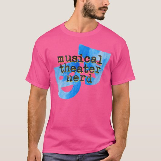 ミュージカルシアターおたくマスク俳優歌手 Tシャツ (正面)