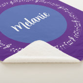 ミュージカルシェルパ毛布カスタマイズ名 シェルパブランケット (3/4)