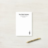 ミュージカルシンプルトレブルクレフ、 音符記号プロフェッショナルミュージシャン ポストイット (デスク上)