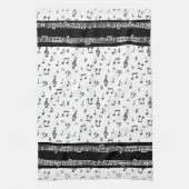 ミュージカルシンボルのキッチンタオル キッチンタオル (縦)