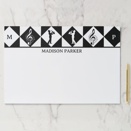 ミュージカルシンボルや象徴 ペーパーパッド (インサイチュ)