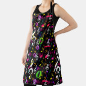 ミュージカルシンボルパターンデザイン エプロン (インサイチュ)