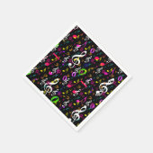 ミュージカルシンボルパターンデザイン スタンダードカクテルナプキン (角)