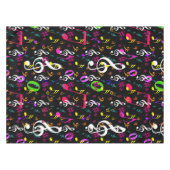 ミュージカルシンボルパターンデザイン テーブルクロス (正面(横))