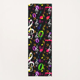 ミュージカルシンボルパターンデザイン ヨガマット