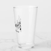 ミュージカルスコアデザイン飲みガラス タンブラーグラス (左)