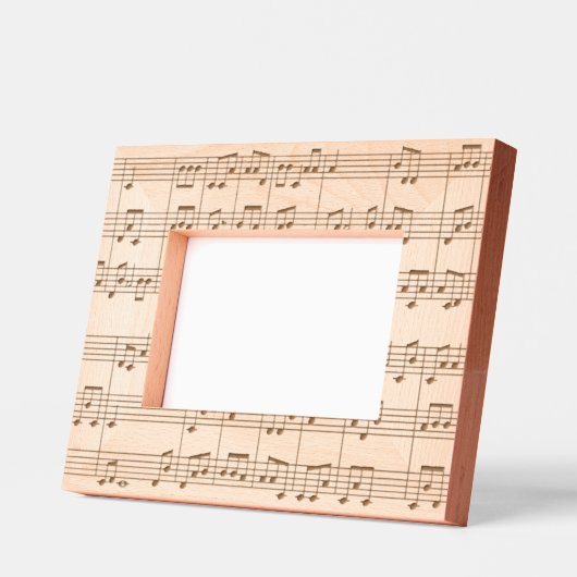 ミュージカルスコアレーザーエッチング写真フレーム レーザー彫刻フレーム (左)