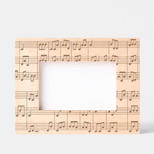 ミュージカルスコアレーザーエッチング写真フレーム レーザー彫刻フレーム (正面)