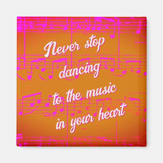 ミュージカルステップサンセットサンバマグネット マグネット (正面)