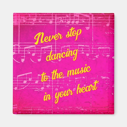 ミュージカルステップ – チャ魅力的ー磁石 マグネット (正面)