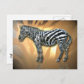 ミュージカルゼブラはがき ポストカード (正面/裏面)