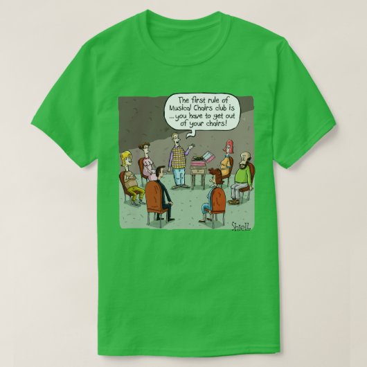ミュージカルチェアクラブ Tシャツ (デザイン正面)