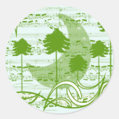 ミュージカルツリーズブルー ラウンドシール (正面)