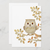 ミュージカルツリーフクロウ招待状 招待状 (正面/裏面)