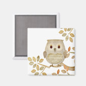 ミュージカルツリーフクロウ磁石 マグネット (正面/裏面)