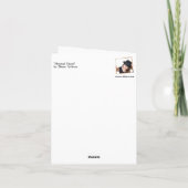 ミュージカルティンセルブルークリスマスグリーティングカード カード (裏面)