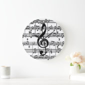 ミュージカルデザインウォールクロック ラージ壁時計 (ホーム)