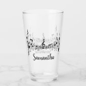 ミュージカルデザイン飲料ガラス タンブラーグラス (裏面)