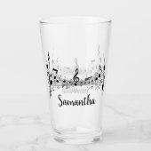 ミュージカルデザイン飲料ガラス タンブラーグラス (正面)