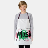 ミュージカルデザイン エプロン (着用した状態)