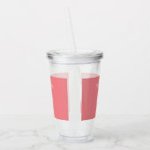 ミュージカルトレブルクレフ、 音符記号かわいいピンク アクリルタンブラー (左)