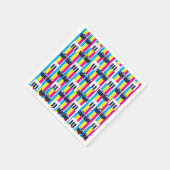 ミュージカルドラムズピアノ鍵音楽愛好家 スタンダードカクテルナプキン (角)