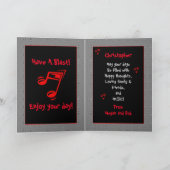 ミュージカルドラムビート13誕生日 カード (内部)