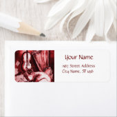 ミュージカルネコとフクロウ，赤，白 ラベル (インサイチュ)