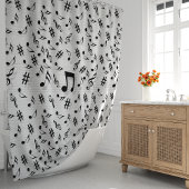 ミュージカルノーツシャワー シャワーカーテン