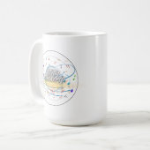 ミュージカルノーツマグ – 音楽好きのコーヒーカップ コーヒーマグカップ (正面左)