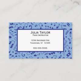 ミュージカルノーツミュージック教師作曲家 名刺