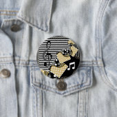 [ミュージカルノートおもしろい]ボタン 缶バッジ (インサイチュ)