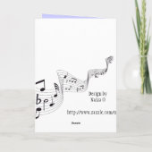 ミュージカルノートカード カード (裏面)