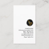 ミュージカルノートギターリフミュージシャン 名刺 (裏面)