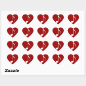 ミュージカルノートグラフィック記号 ハートシール (シート)
