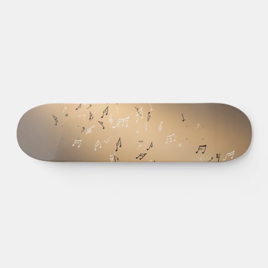 ミュージカルノートゴールデングロースケートボード スケートボード (横)