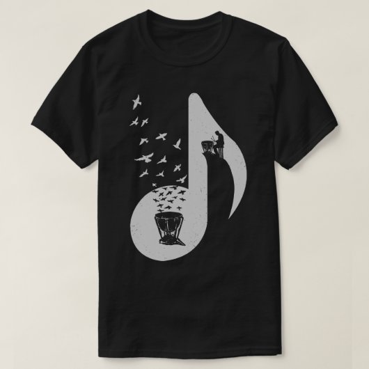 ミュージカルノートティンパニ Tシャツ (デザイン正面)