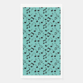 ミュージカルノートデザインゲストタオルナプキンズ