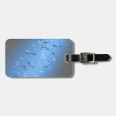 ミュージカルノートブルームーンラゲッジタグ ラゲッジタグ (正面横)