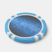 ミュージカルノートブルームーン ポーカーチップ (シングル)