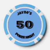 ミュージカルノートブルームーン ポーカーチップ (裏面)