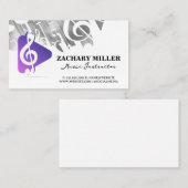 ミュージカルノートボ遊タンのロゴ 名刺 (正面/裏面)