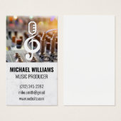 ミュージカルノートマイクロゴ | サウンドボードミキサー (正面&裏面)