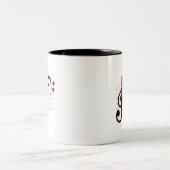 ミュージカルノートマグ ツートーンマグカップ (中央)