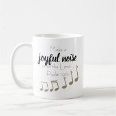 ミュージカルノートミュージシャンシンガーギタリストドラマー コーヒーマグカップ (左)