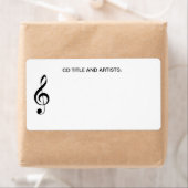 ミュージカルノートミュージックタイトルバンドアーティストCDケース ラベル (インサイチュ)