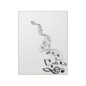 ミュージカルノートメモ ノートパッド (回転)