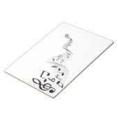 ミュージカルノートメモ ノートパッド (アングル)