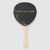 ミュージカルノートラグジュアリーエレガントデザイン ハンドファン (裏面)